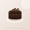 Demo cake-top illustration — replace with your product photograph
