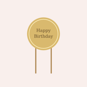 Demo cake-topper illustration — replace with your product photograph