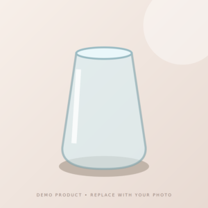 Demo vase illustration — replace with your product photograph