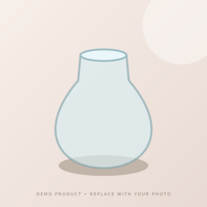 Demo vase-round illustration — replace with your product photograph